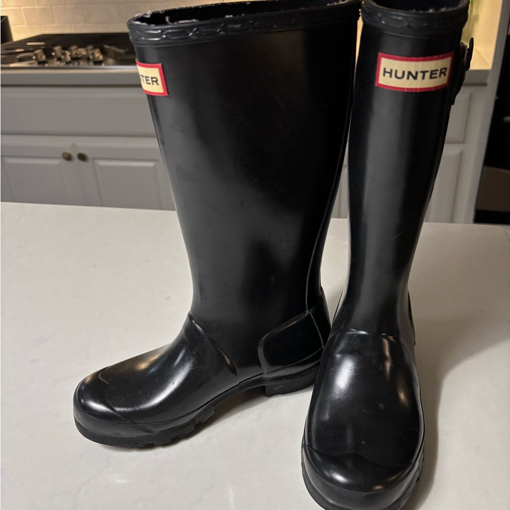 Hunter Kids Black Boots